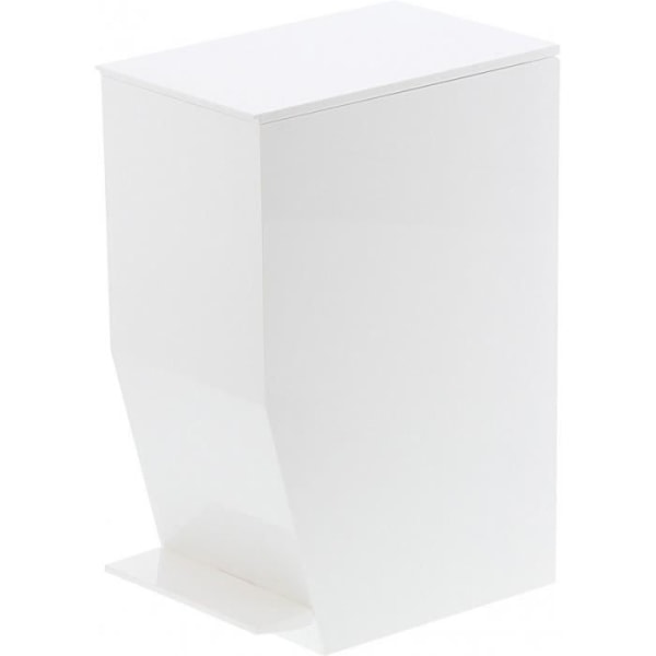 Slim Design White Pedal Badrum Bin 0,000000