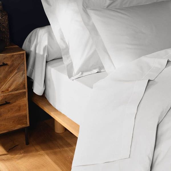 Drap Housse "Lina" 90x190cm Vit Vit