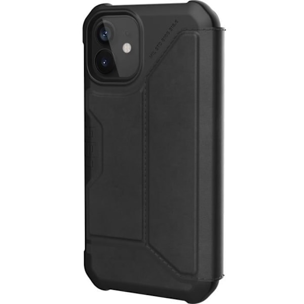 UAG Metropolis Wallet Telefonfodral till iPhone 12 Mini - Läder Svart Svart