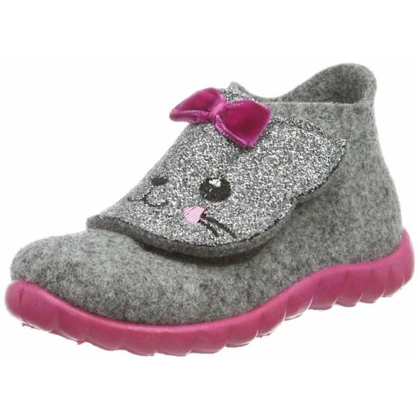 Tofflor - toffel - tofflor Superfit - 80029525 - Pojke Tjej Happy Wollfilz tofflor Grau Hellgrau 25