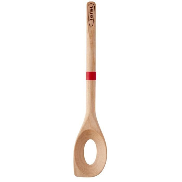 TEFAL INGENIO Risottosked i bokträ och platinasilikon 32 cm K2308514 Beige och röd
