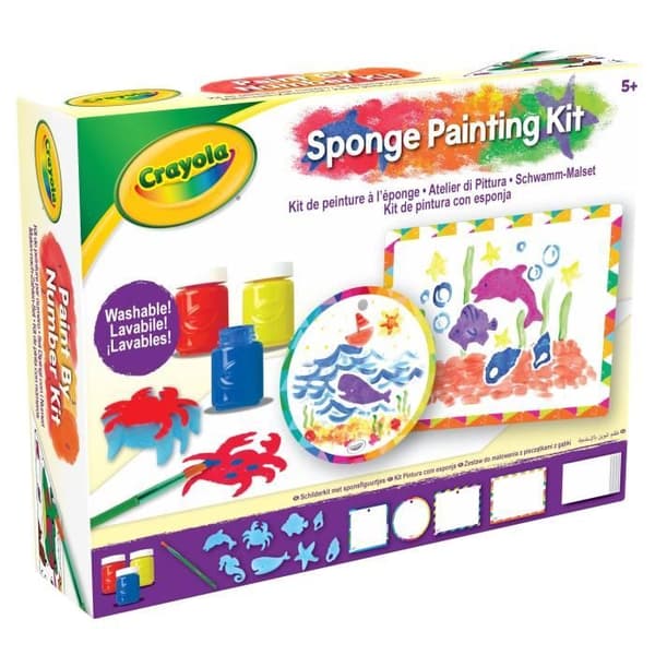Svampmålning - CRAYOLA - Från 5 år