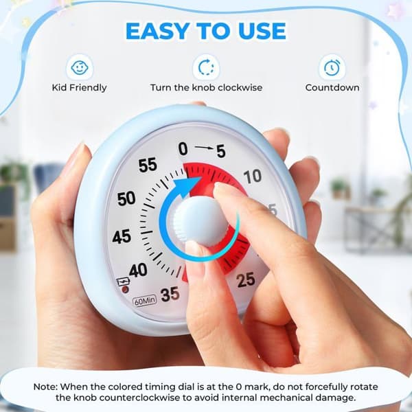 Timer - timglas Diboniur - 60-minuters visuell timer