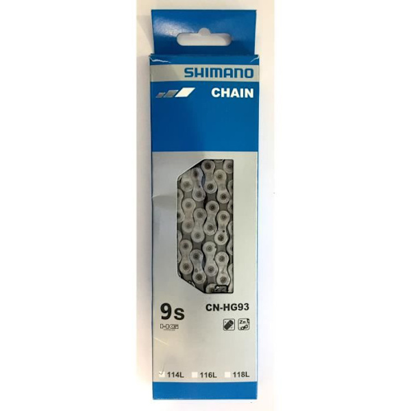 SHIMANO HG 93 9-växlad kedja - 116 länkar med snabbkoppling