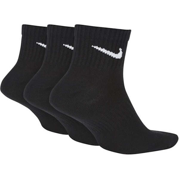 Strumpor - NIKE - Everyday Ltwt Ankle 3pck - Svart - Bomull - Unisex Svart 38