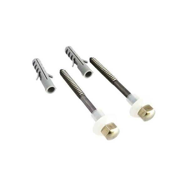 Fixationer - S8 - ST70 - 70mm - Messingmössa - 2 rostfria plugg - Krom Krom