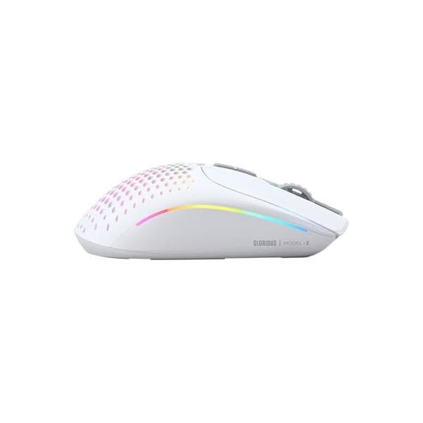 Trådlös mus - Glorious - Modell I 2 - Ergonomisk - 9 programmerbara knappar - Matt vit