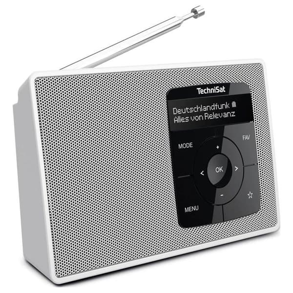TechniSat DIGITRADIO 2 Bordsradio DAB+, FM DAB+, FM, Bluetooth väckarklocka funktion vit Vit