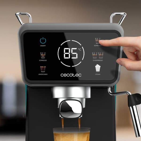 Cecotec Espresso-maskin Power Espresso Touch ColdBrew. Pekskärm, ColdBrew-system, Pump 20 Bar, Ångmunstycke