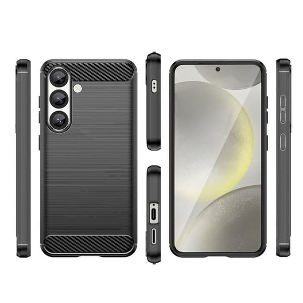 Silikonskal för Xiaomi Redmi Note 14 5G Carbon Case - svart