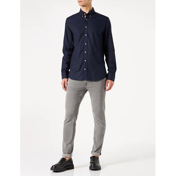 Hackett London T-shirt - HM309168 - Flanell Multi T-shirt för män marinblå S
