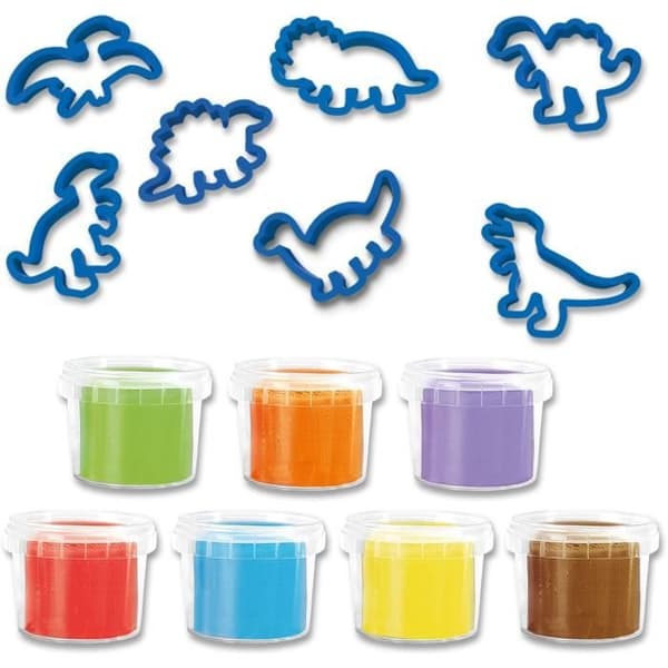 Modellera - SES CREATIVE - Mega kit dinosaurier - Med formar
