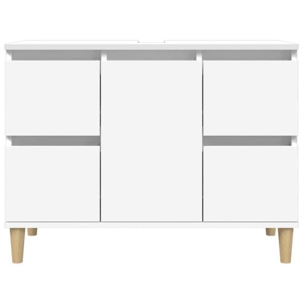 vidaXL Handfatmöbel vit 80x33x60 cm ingenjörsträ 821268 Vit
