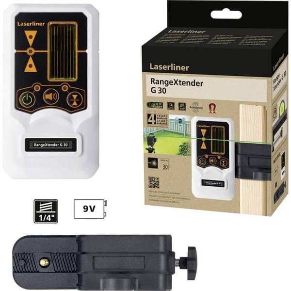 Laserliner RangeXtender G 30 Mottagare för laserlinjer Räckvidd (max.): 30 m