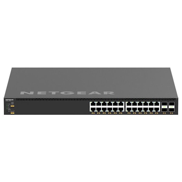 NETGEAR XSM4328CV - Hanterbar Ethernet-switch med 24 portar 10 Gigabit PoE+ och 576W 4x SFP28 - Rackvänlig