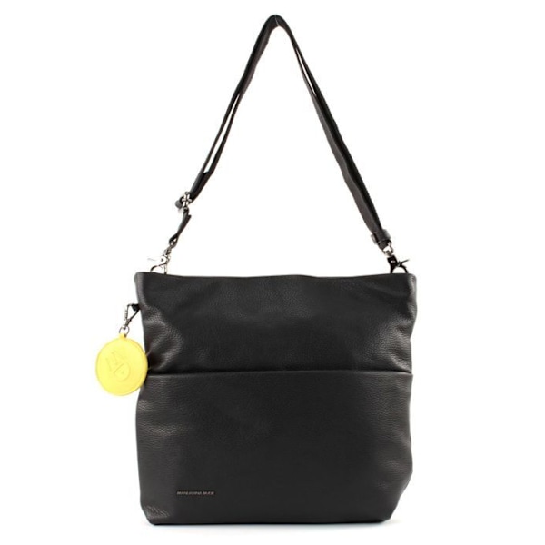Axelväska - MANDARINA DUCK - Mellow Leather Crossover Nero - 100% läder - svart - 27x35x7 cm svart