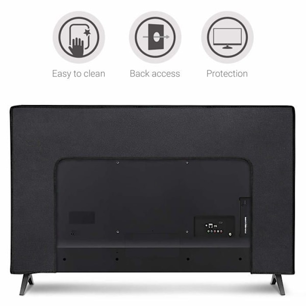 Kwmobile - 51705.01 - TV-skärmskydd Kompatibel med 75" TV - TV-skärmskydd - Svart