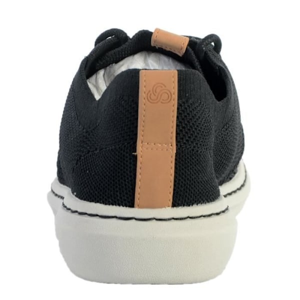 Clarks Step Urban Mix Svarta tennissneakers för män - CLARKS - Herr - Textil - Snören Svart 41 1/2