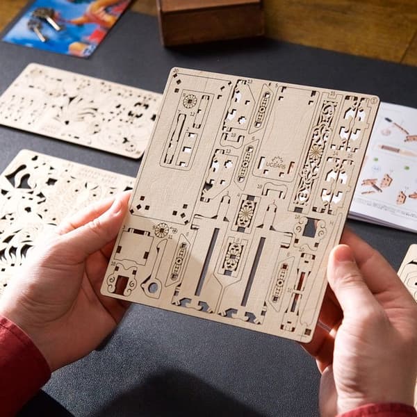 Trädrake - Ugears - 3D-pussel i trä Flerfärgad