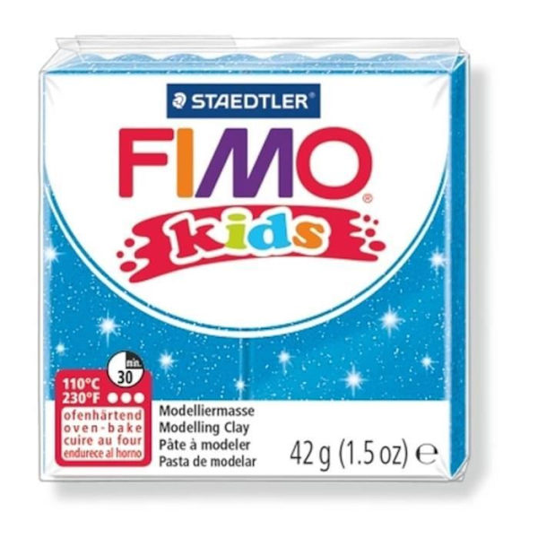 THE ANT Fimo kids polymer clay game - Glittrande blå - Återförslutningsbar påse - Blandad Skimrande blå
