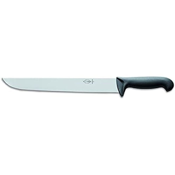 F. Dick kniv för isoleringsmaterial (längd 30 cm, slät blad, rak ryggkniv, för mjukt isoleringsmaterial, handtag Svart