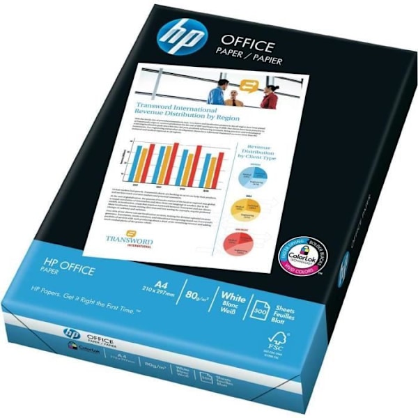 Papiertryck HP A3 80g 500F - HP - Papiertryck - Vit - DIN A3 Vit