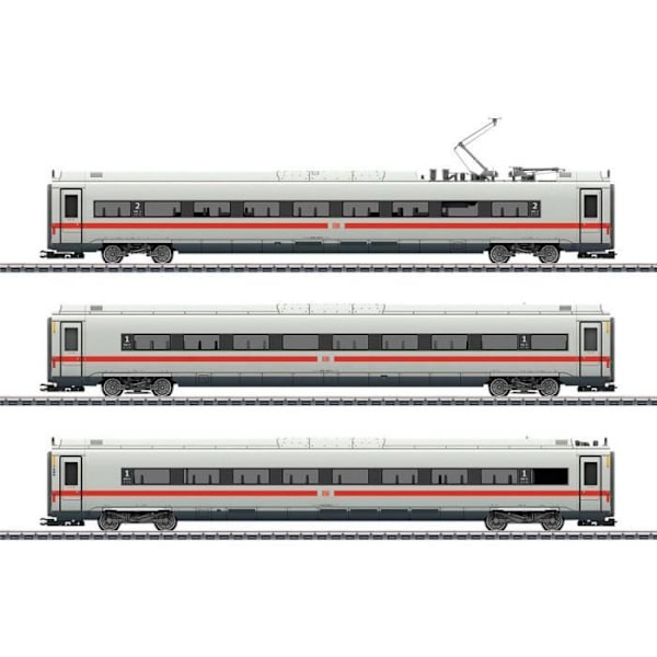 Set med 3 tilläggsbilar till ICE 4 - MÄRKLIN - Märklin 43726 - Vit - Grön - 1:a och 2:a klass Grön