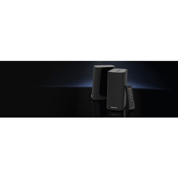 Compact Hi-FI 2.0 Desktop-högtalare - Creative T100 - Svart - Klassisk - Tidlös