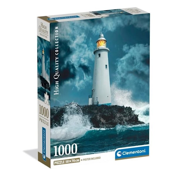 Pussel Compact 1000 bitar: Fyr i stormen