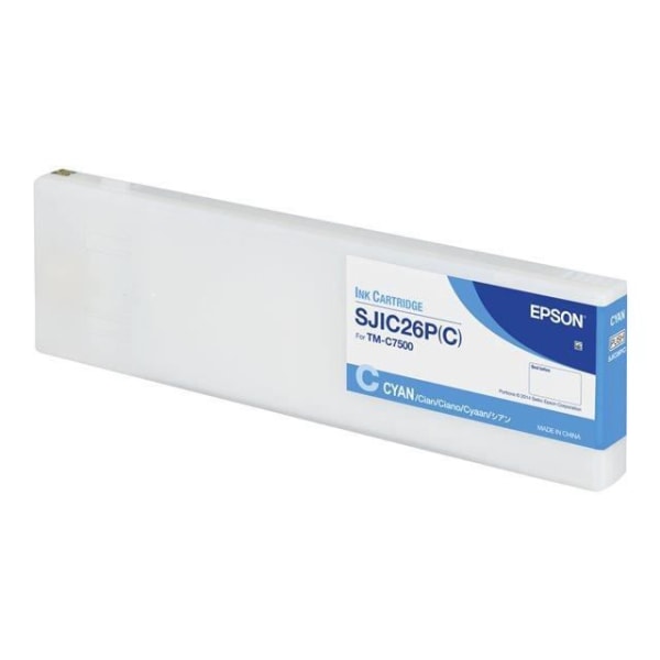 Epson SJIC26P(C) tonerkassett - Cyan - Epson ColorWorks TM-C7500 - Epson DURABrite Ultra - 294,3 ml