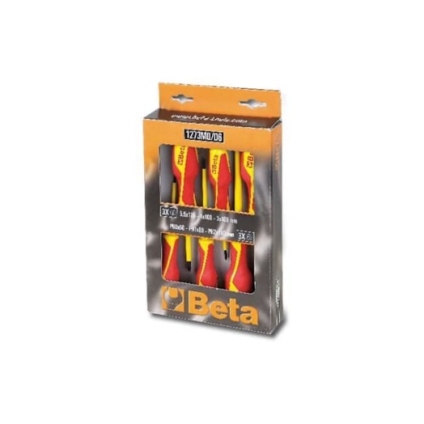 Beta Tools skruvmejsel 1273MQ/D6 stål 6 st 012730851