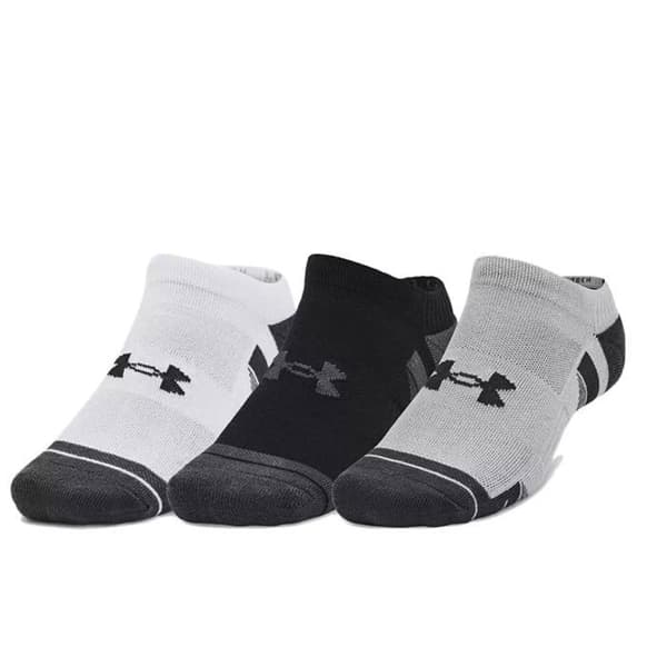 3-pack Under Armour PERFORMANCE Tech NS strumpor grått och vitt XL