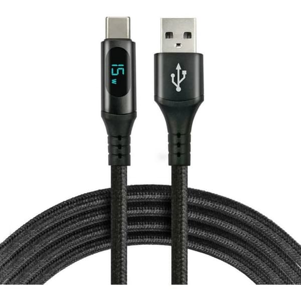 Wiwu Datorens strömbatteri USB A - USB-C 1 m + skärm 3