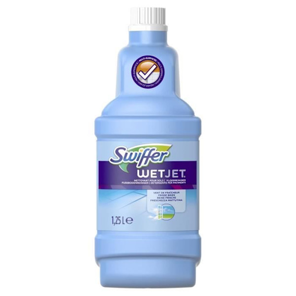 [Förpackning med 4] SWIFFER WetJet rengöringslösning - 1,25 L Blå