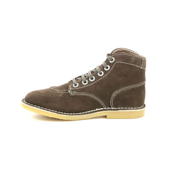 Bottillons - KICKERS - Kicklegend - Brun - Läder - Kilklack kastanj 37