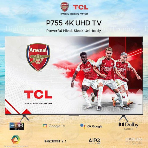 LED TV Tcl 55P755 LED Google TV 60Hz 4K 139cm 2024 Titan