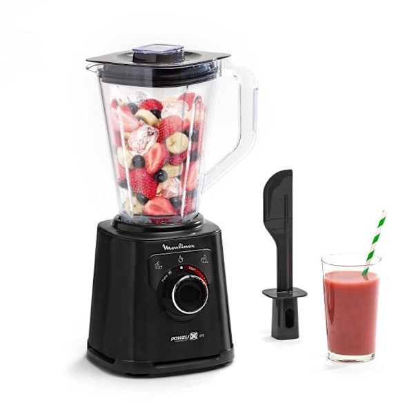 MOULINEX PerfectMix+ Elektrisk mixer, 2 L okrossbar skål, Snabbmixer, Rostfria blad LM88A810