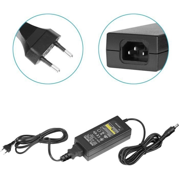 Strömförsörjningsadapter - NEEWER - AC 220V till DC 15V - 5A - För 14/18 tums ringljus - Svart Svart