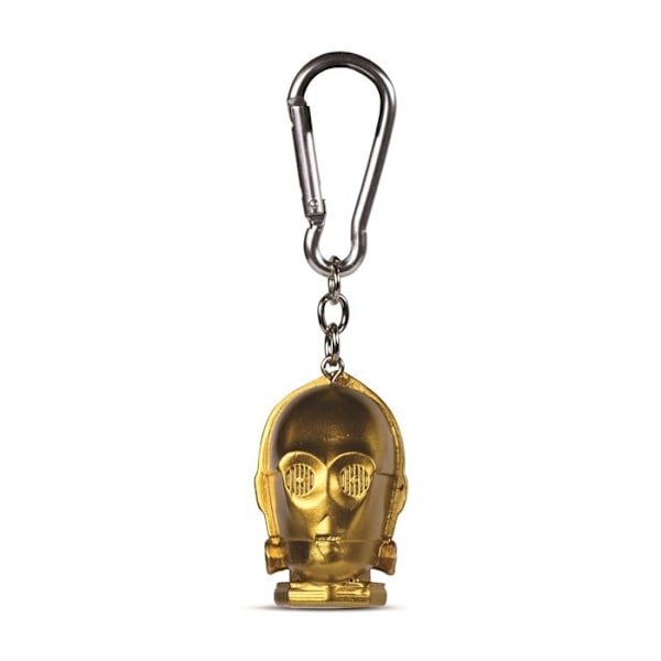 Nyckelring 3D - STAR WARS - C-3PO - Flerfärgad - Resin - Detaljerad design Flerfärgad