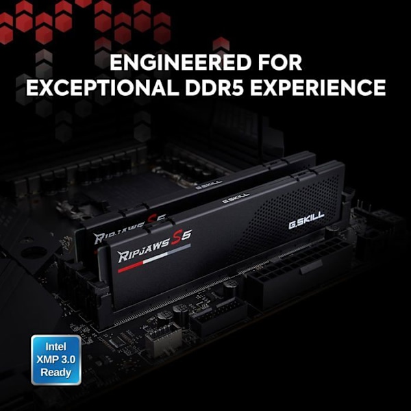 G.Skill RipJaws S5 32 GB (2 x 16 GB) DDR5 5600 MHz CL28 - Svart - Dual Channel Kit 2 DDR5 PC5-44800 RAM - F5-5600J2834F1