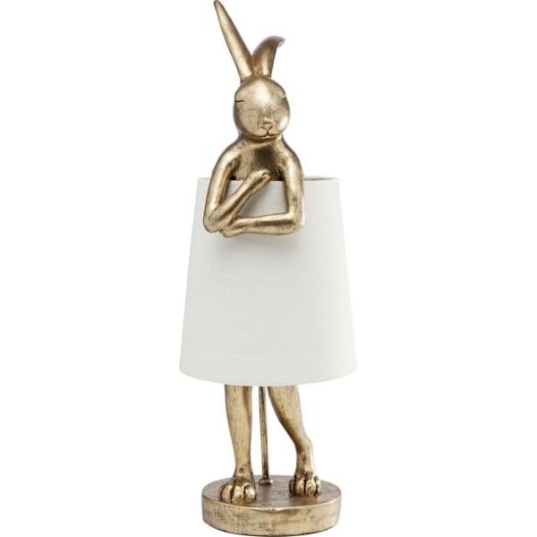 Lampe Animal kanin 68 cm guldfärgad och beige Kare Design gyllene