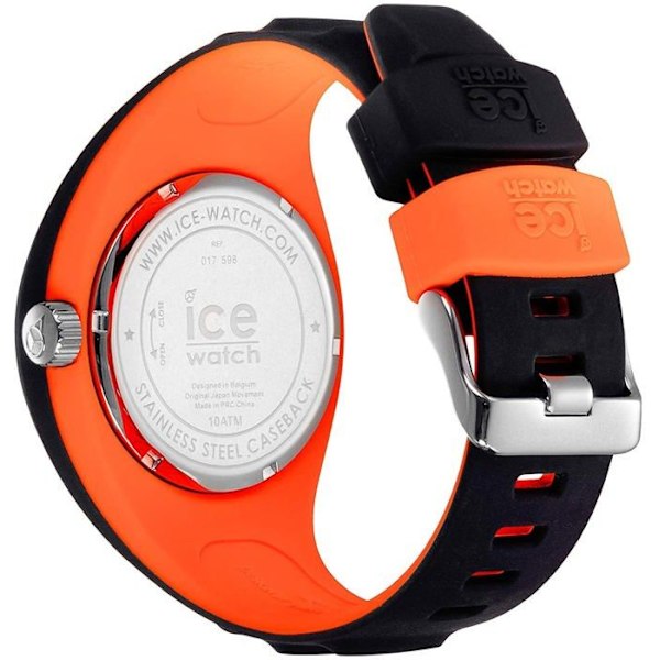 Ice-Watch - P. Leclercq Svart orange - Svart herrur med silikonband - 017598 (Medium) Svart, Orange