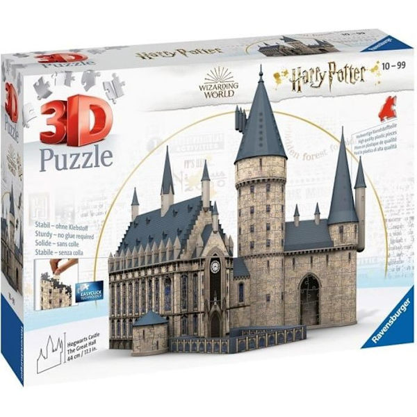 3D-pussel Hogwarts Castle - Ravensburger - 540 bitar - Harry Potter - utan lim Flerfärgad