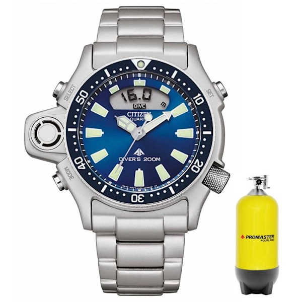 Klocka - Citizen - JP2000-67L - Kvarts - Analog - Rostfritt stål Silver Pengar