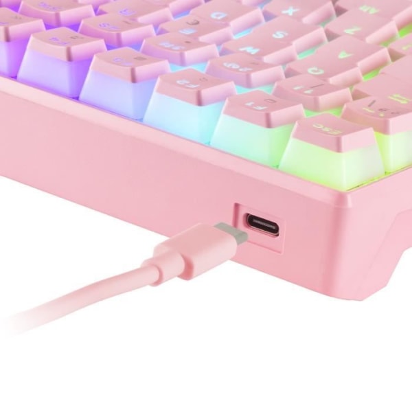 Kompakt mekaniskt tangentbord - Mars Gaming - MKULTRA - RGB 96% - Outemu SQ Red Switch - USB-C