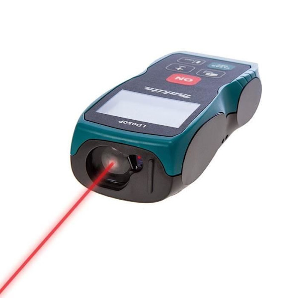 Laseravståndsmätare - MAKITA - LD050P - Räckvidd 50m - Noggrannhet 2 mm - Längdmått Blå