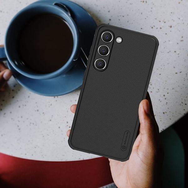 Fodral till Samsung Galaxy S23 - Nillkin Super Frosted Shield Pro - Svart svart