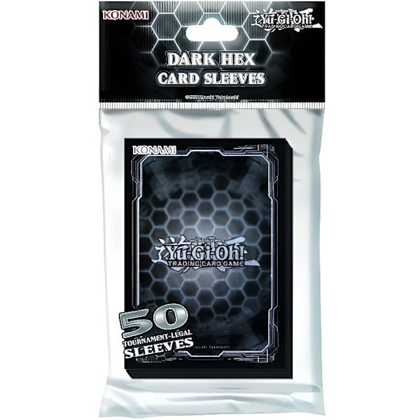 Yu Gi Oh! - 50 Jap Format Card Sleeves - Officiell Konami - Dark Hex