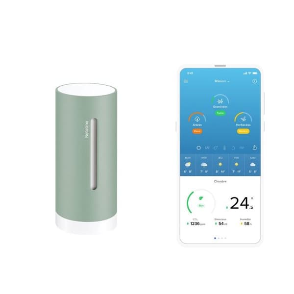 Sensor för Netatmo väderstation Inomhusmodul Tillägg - Mint mintgrön