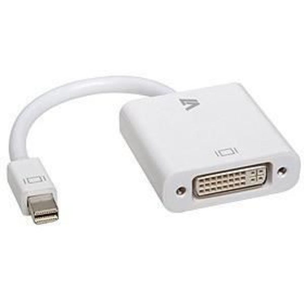 V7 CBL-MD1WHT-5E Videokabel - Mini DisplayPort till DVI-D - 17 cm - Vit